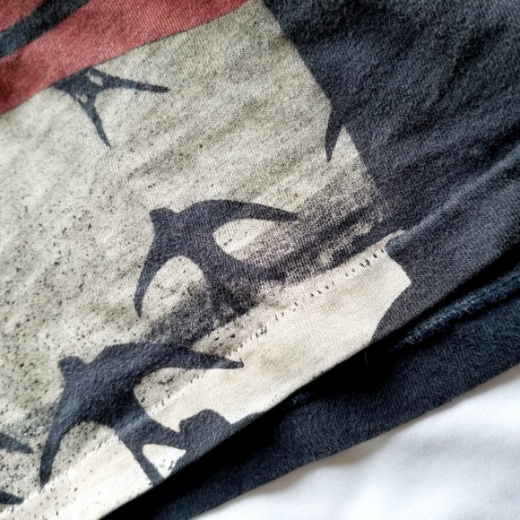 Vintage Nike Jordan S/S All-Over Print Grey Tag - Picture 3 of 8